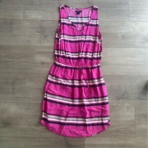 Gap Outlet Pink Striped Sleeveless Dress - size XS
